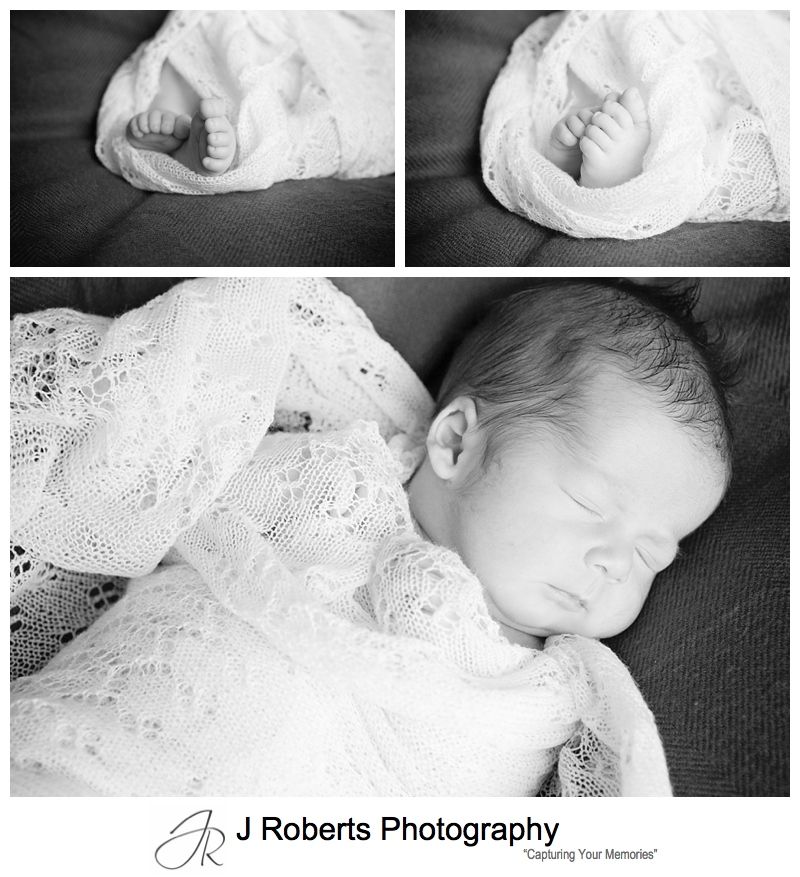 sydney Newborn baby portrait photography in the family home willoughby